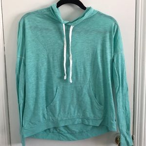 Lightweight Turquoise Hoodie